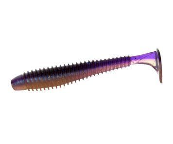 Виброхвост Flagman Mystic Fish Fat 3.3 #0531 Violet/Pearl White FMFF33-0531 фото