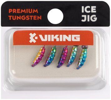 Мормышка вольфрамовая Viking Fishing Shrimp+bead 0.95g 9mm Rainbow (5шт) 1919.04.03 фото
