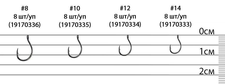 Крючок X-Fish X-Fish Карась (донка) #10 (8 шт/уп) 1917.03.35 фото