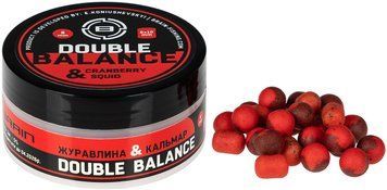 Бойлы Brain Double Balance Cranberry & Squid (клюква + кальмар) 08+06х10mm 1858.81.43 фото