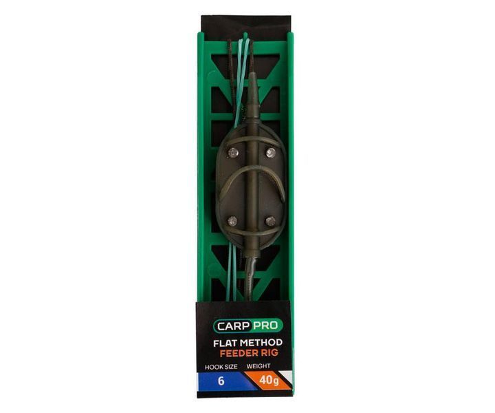 Готовая oснастка на ледкоре Carp Pro Flat Method Feeder №6 40 г CP18103-40 фото