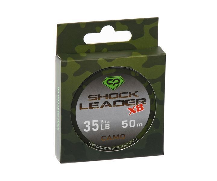 Шок-лидер Carp Pro Diamond Shock Leader Х8 Camo 50м 35lb CP35-8-50 фото