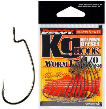 Крючок Decoy Worm17 Kg Hook #1 (9 шт/уп) 1562.00.01 фото