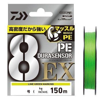 Шнур Daiwa UVF PE Dura Sensor 8EX+SI3 150m LGM 3.0kg 0.090mm #0.3 (17320111) 17320111 фото