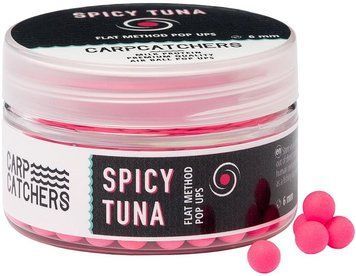 Бойлы Carp Catchers Pop-Up Flat Method Spicy Tuna 6mm 1415.00.69 фото