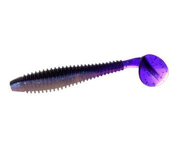 Віброхвіст Flagman Mystic Fish Fat 3.8" #0531 Violet/Pearl White FMFF38-0531 фото