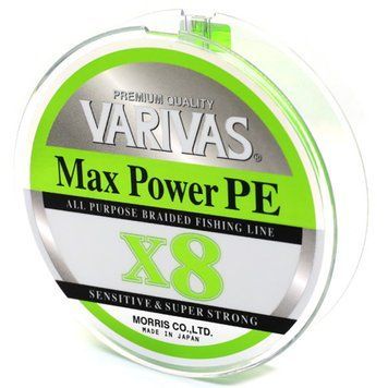Шнур Varivas MAX Power PE X8 Lime Green 150m 7.5kg 0.148mm #0.8 (13502) 13502 фото