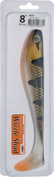 Силикон FishUP Wizzle Shad 8" #355 - Golden Pearch (1шт/уп) 1864.11.41 фото