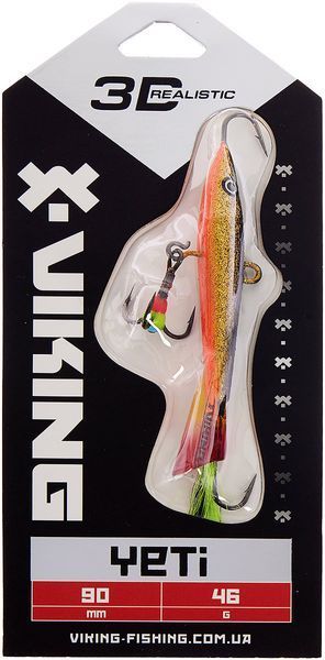 Балансир Viking Fishing Yeti Ice Jig 90mm 46.0g #10 Golden Dark 1919.02.64 фото