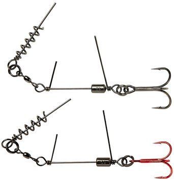 Оснастка Savage Gear SS Corkscrew Stinger 3G 1X #2/0 35kg Red + BN (2 шт/уп) 1854.18.77 фото