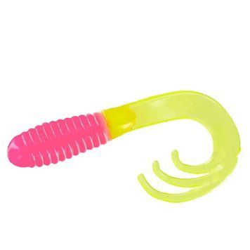 Силикон Big Bite Baits Triple Tip Grub 2" 10pc #Bubblegum Chart (2317484) 2317484 фото