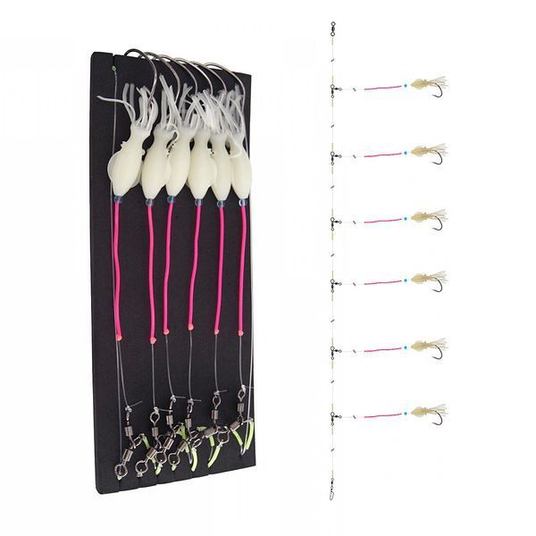 Монтаж Daiwa Grand Wave Redfish Rig Circle-Hook 600cm 0.7/0.8mm #5/0 White (16517-245) 16517-245 фото