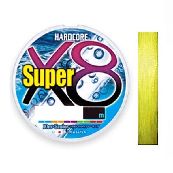 Шнур Duel Hardcore Super X8 150m Hi-Vis Yellow 7.0kg 0.15mm #0.8 (H4494-Y) H4494-Y фото