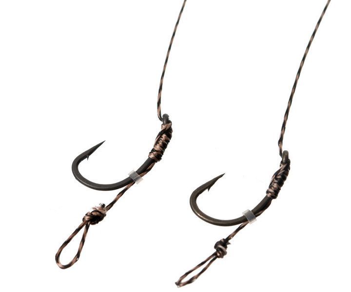 Готовий повідець Carp Pro 15см Sinking Braid 20 lb x8 PTFE Curved Shank №10 CP208-CS102 фото