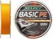 Шнур Select Basic PE Orange 100m 0.18mm 22lb/9.9kg 1870.27.57 фото