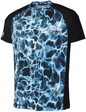 Футболка Savage Gear Marine UV T-Shirt XXL ц:sea blue 1854.19.09 фото