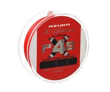 Шнур Azura X-Game PE X4 150м Fiery Red #1 0.185мм X4-12 фото