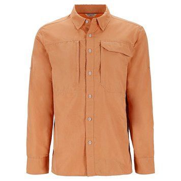 Рубашка Simms Guide Shirt Orange Maple L (14440-1255-40) 14440-1255-40 фото