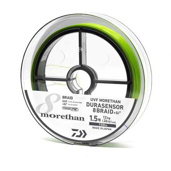 Шнур Daiwa UVF Morethan Dura Sensor X8+SI2 150m LG 4.9kg 0.128mm #0.6 (17303461) 17303461 фото