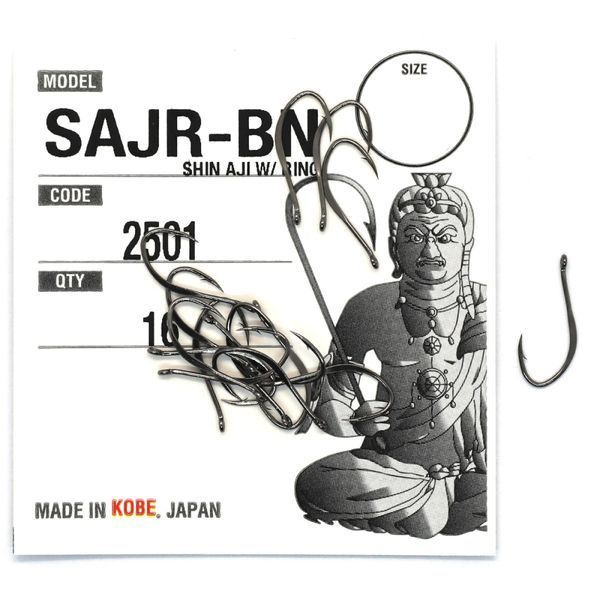 Гачки Fudo Shin Aji W/Ring Black 7 (15 шт.) (FHBN25017) FHBN25017 фото