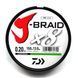 Шнур Daiwa J-Braid X8 150m Chartreuse 17.0kg 0.22mm #2.5 (12750-022) 12750-022 фото 4