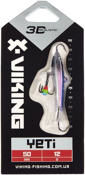 Балансир Viking Fishing Yeti Ice Jig 50mm 12.0g #1 Blue Glam 1919.02.07 фото