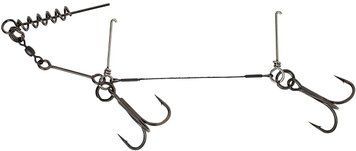 Оснастка Savage Gear 1x7 TI Corkscrew Stinger 2x#1/0 23kg (1 шт/уп.) 1854.08.82 фото