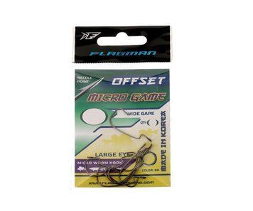 Крючки Flagman Micro Game Offset №10 FMGO-10 фото