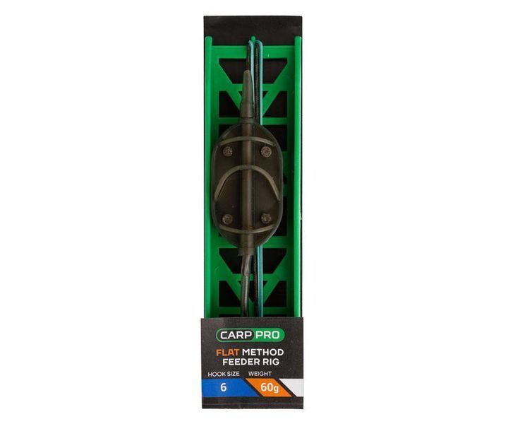 Готовая оснастка на ледкоре Carp Pro Flat Method Feeder №6 60 г CP18103-60 фото