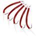 Морской монтаж Fladen Rubber Mac 3pcs size 14/0 Red/White (17-820-140) 17-820-140 фото 3