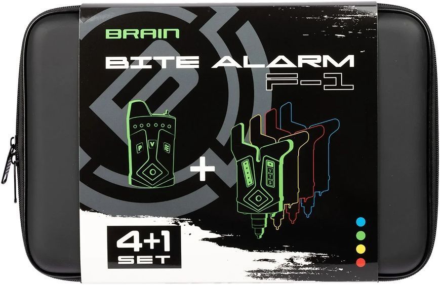 Набір сигналізаторів Brain Wireless Bite Alarm F-1 4+1 1858.80.56 фото