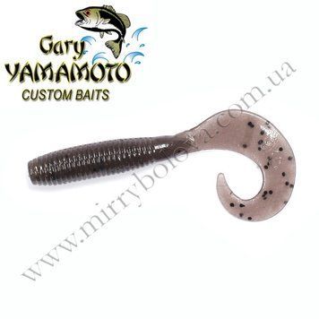 Силикон Gary Yamamoto Single Tail Grub 4" 20pc #Cinnamon With Large Black (40-20-176) 40-20-176 фото