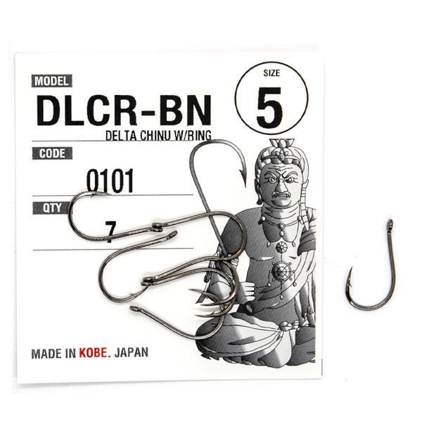Гачки Fudo Delta Chinu W/Ring Black 4 (7 шт.) (FHBN01014) FHBN01014 фото
