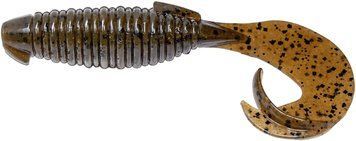 Силикон Keitech Flapper Grub 4" (7 шт/уп) ц:101 green pumpkin pp. 1551.09.46 фото