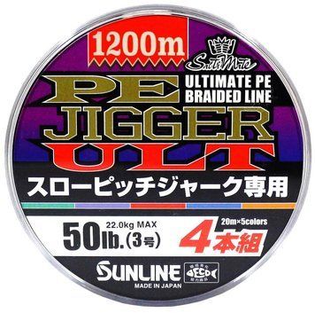 Шнур Sunline PE-Jigger ULT 1200m (multicolor) #2.5/0.250mm 40lb/18.5kg 1658.10.88 фото