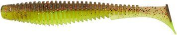 Силикон FishUP U-Shad 4" #203 - Green Pumpkin/Flo Chartreuse (8шт/уп) 1864.11.20 фото