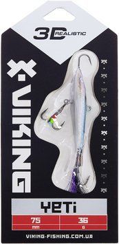 Балансир Viking Fishing Yeti Ice Jig 75mm 36.0g #11 Anchovy 1919.02.49 фото
