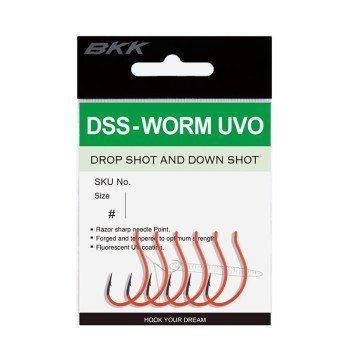 Крючок BKK для дроп шота DSS-WORM UVO#1/0 (A-ES-8344) A-ES-8344 фото