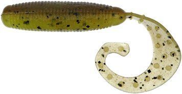 Силікон Reins Fat G-Tail Grub 2" B08 Green Pumpkin Chart Melon (16 шт./пач.) 1552.08.56 фото