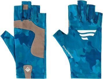 Рукавички Favorite Solar Fishing Gloves 5 Cut S/M blue 1693.07.67 фото