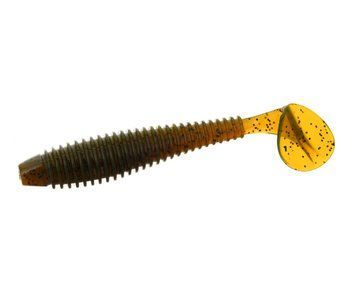 Віброхвіст Flagman Mystic Fish Fat 3.8" #120 Green Pumpkin FMFF38-120 фото