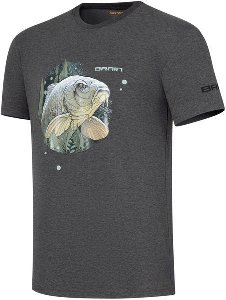 Футболка Brain GrumpyCarp L Dark grey melange 1919.06.02 фото
