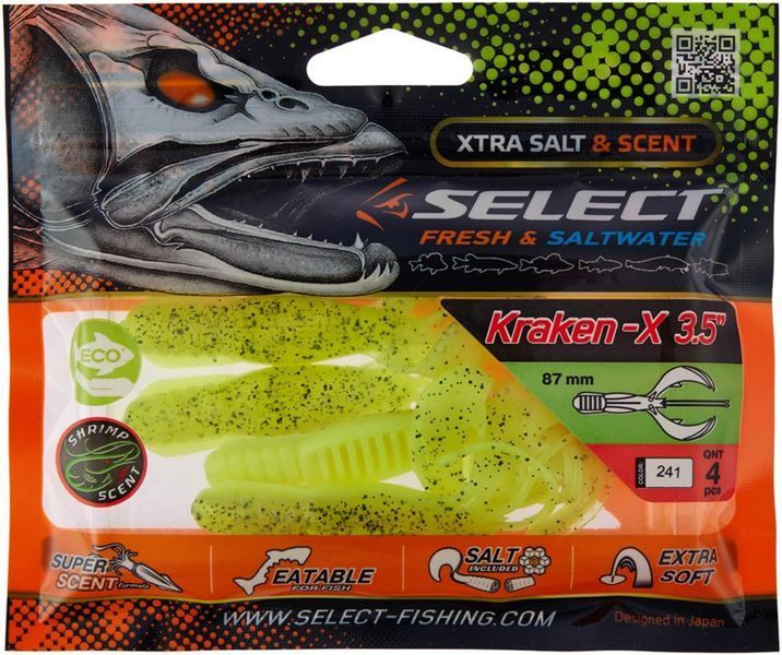 Силикон Select Kraken-X 3.5" #241 (4 шт/уп) 1870.73.14 фото