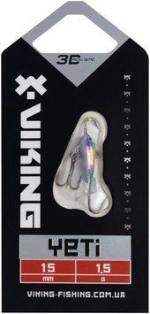 Балансир Viking Fishing Yeti Ice Jig 15mm 1.5g #16 European Values 1919.04.31 фото