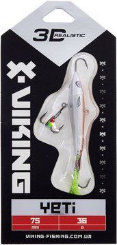 Балансир Viking Fishing Yeti Ice Jig 75mm 36.0g #12 Smoke Anchovy 1919.02.50 фото