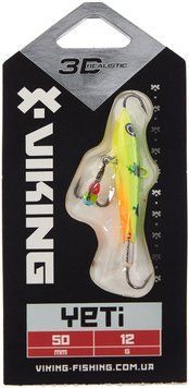 Балансир Viking Fishing Yeti Ice Jig 50mm 12.0g #5 Acid 1919.02.11 фото