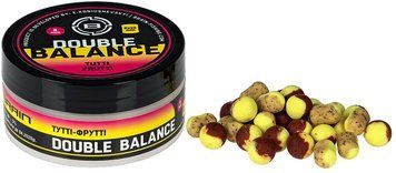 Бойлы Brain Double Balance Tutti- Frutti (тутти-фрутти) 08+06х10mm 1858.81.48 фото