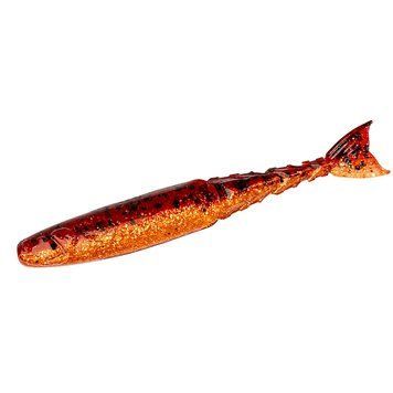 Плавающий силикон ZMAN Chattershad 4.5" 4pc #Fire Craw (CSH45-370PK4) CSH45-370PK4 фото
