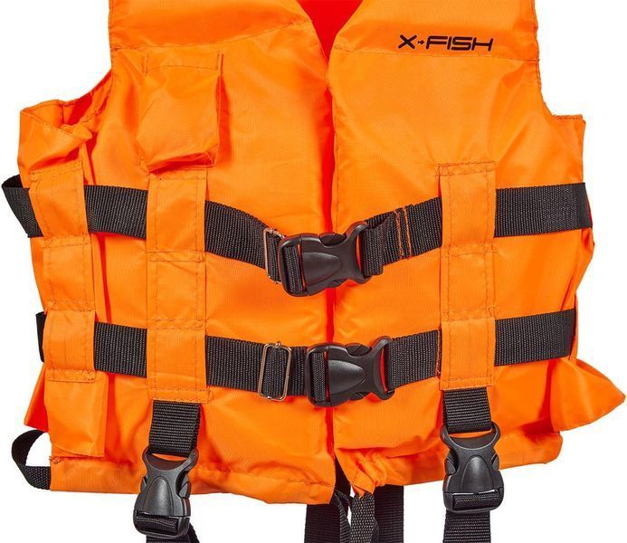 Жилет страховочный X-Fish M 40-60kg со свистком 1917.01.17 фото