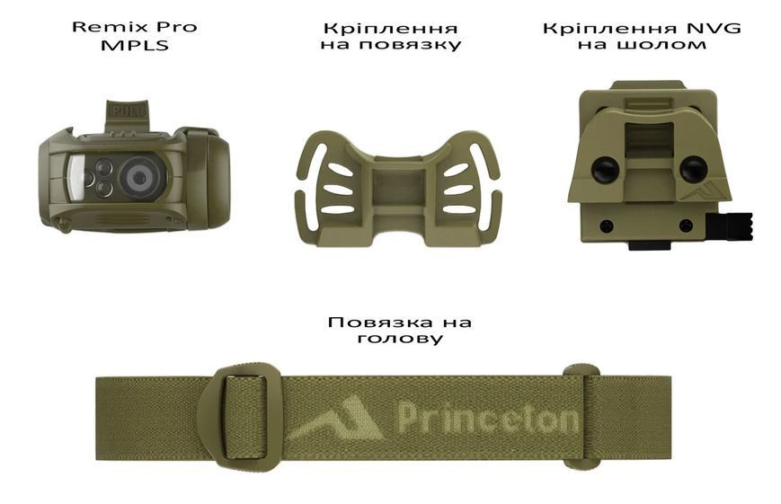 Фонарь налобный Princeton Tec Remix Pro MPLS 300 lm Olive Drab 2370.44.50 фото